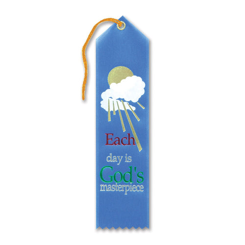 Beistle Each Day Is God's Masterpiece Ribbon - Religious | Party Supply