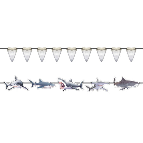 Beistle Shark Streamer Set - Under The Sea | Party Supply | Decoration