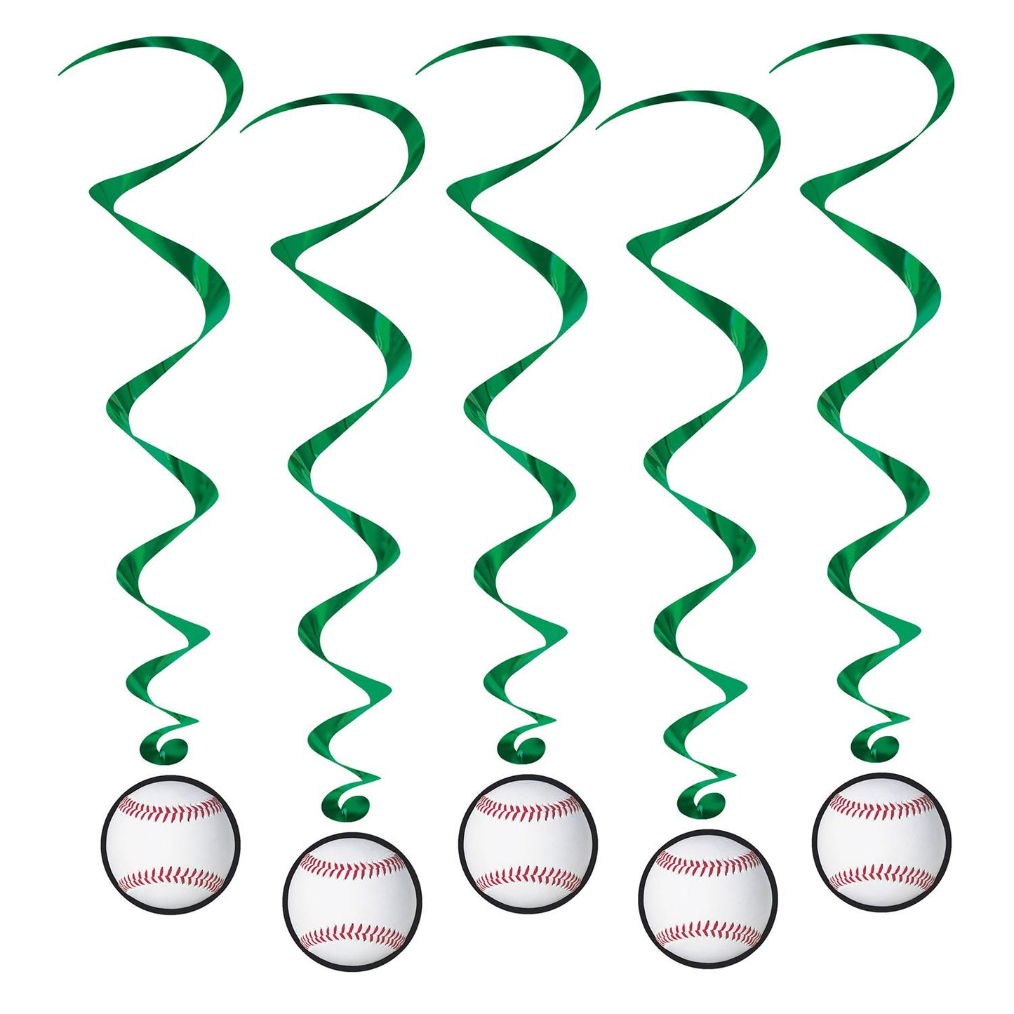 Beistle Baseball Whirls | Party Supply | Decoration