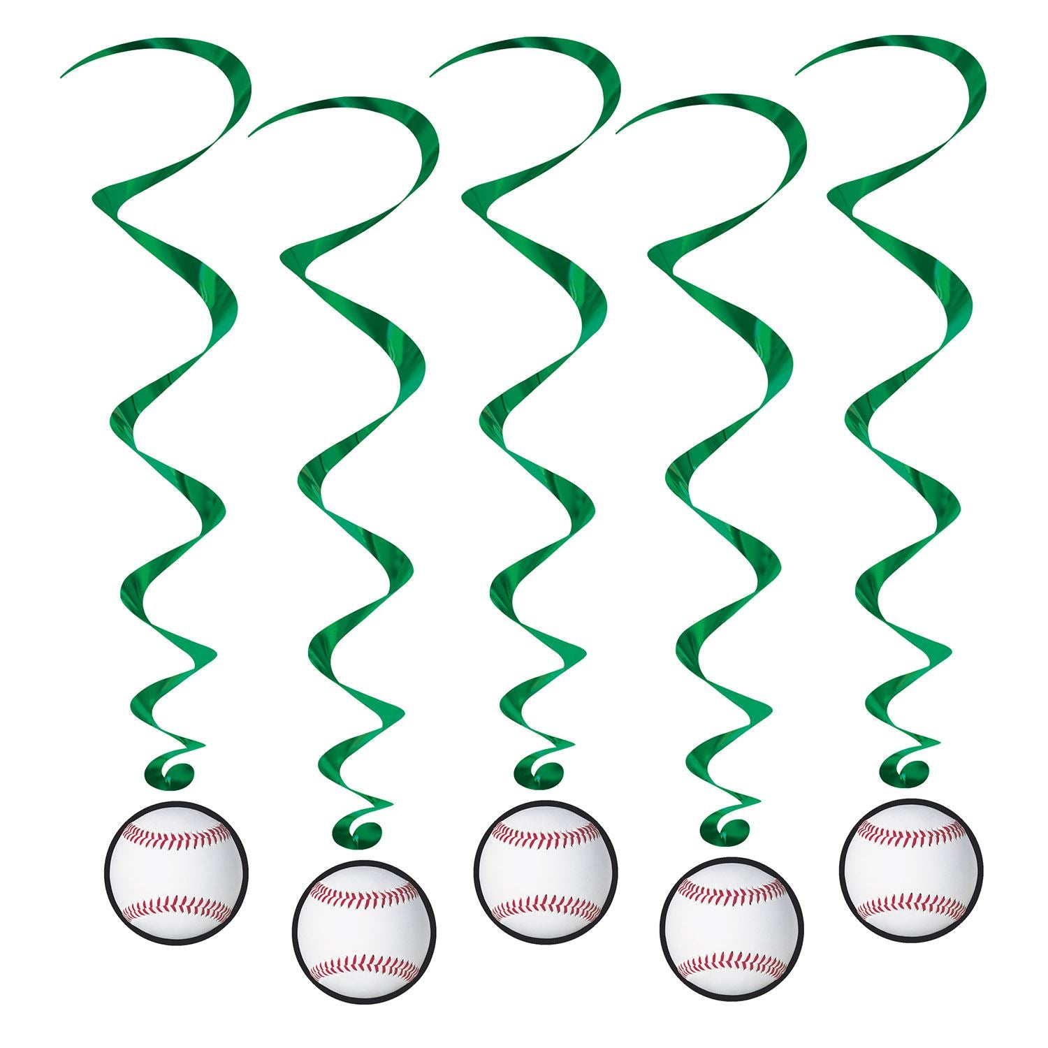 Beistle Baseball Whirls | Party Supply | Decoration