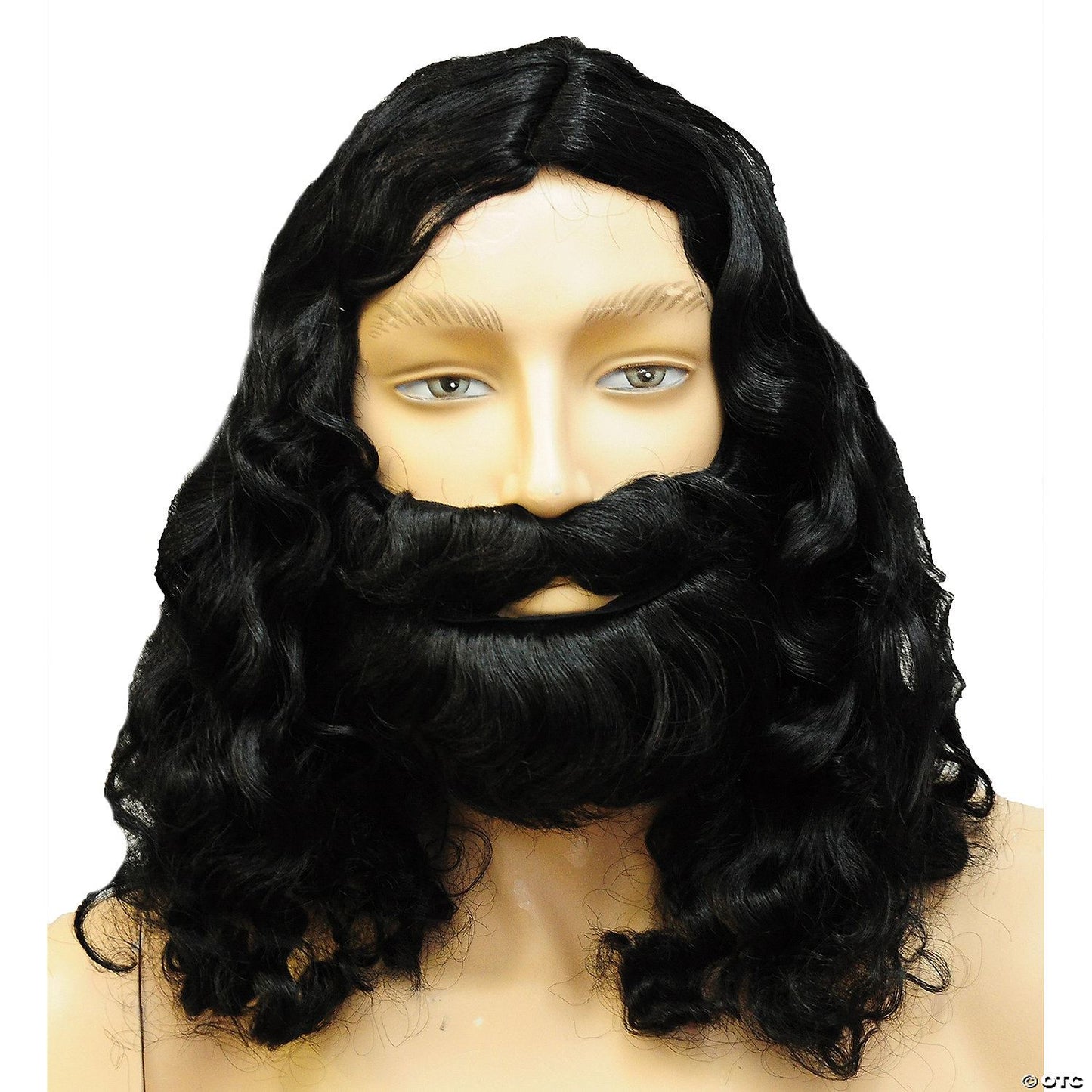 Mens Special Bargain Biblical Wig Set - Black