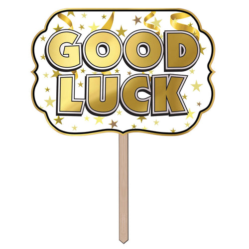 Beistle Foil Good Luck Yard Sign - General Occasion | Party Supply