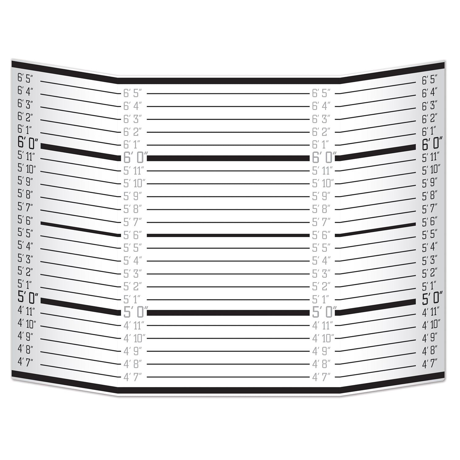 Beistle Mug Shot Lineup Photo Prop - Crime Scene | Party Supply | Decoration