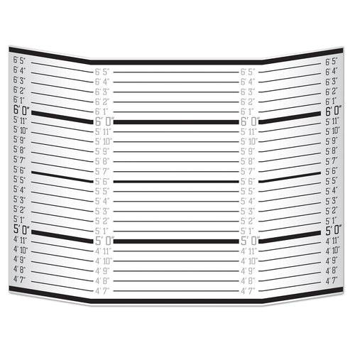 Beistle Mug Shot Lineup Photo Prop - Crime Scene | Party Supply | Decoration