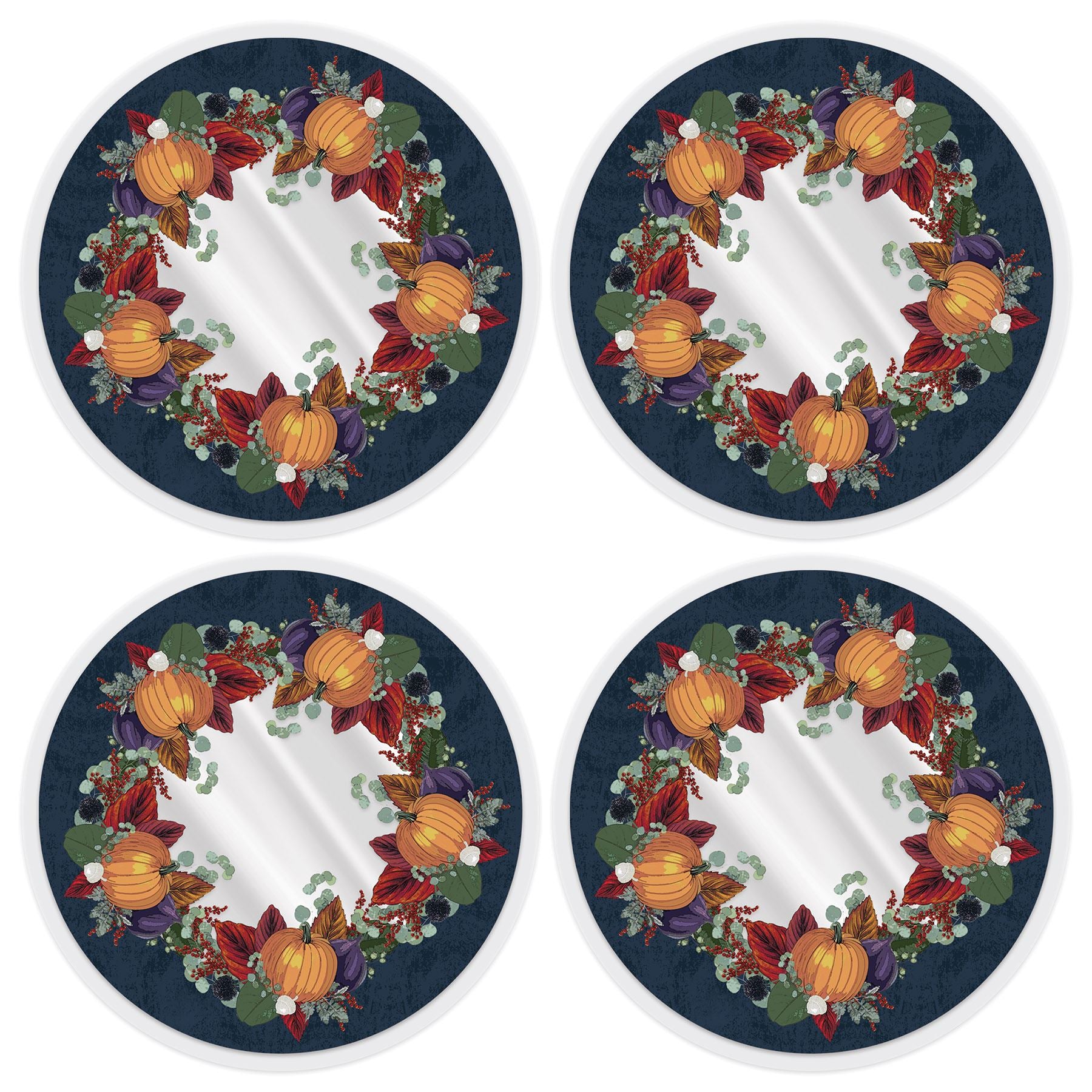 Beistle Plastic Fall Thanksgiving Placemats - Party Supply Thanksgiving / Fall