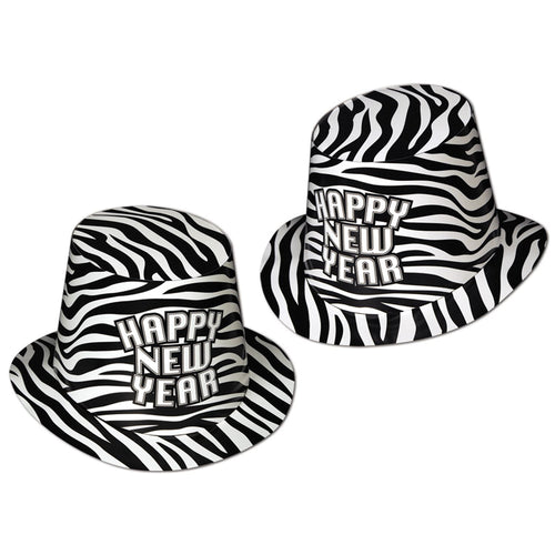 Zebra Print Hi-Hat Bulk Pack of 25