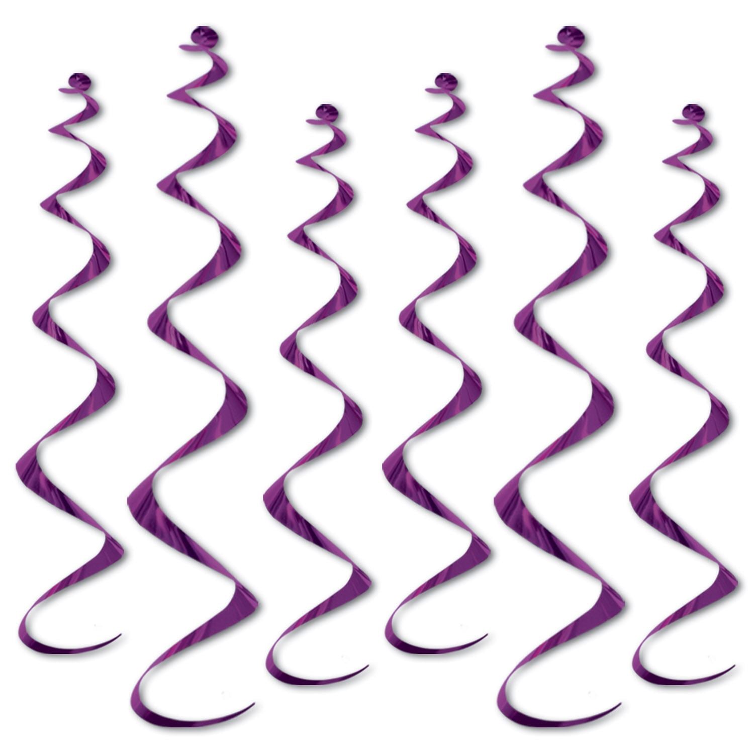 Beistle Twirly Whirly - Purple - General Occasion | Party Supply | Decoration