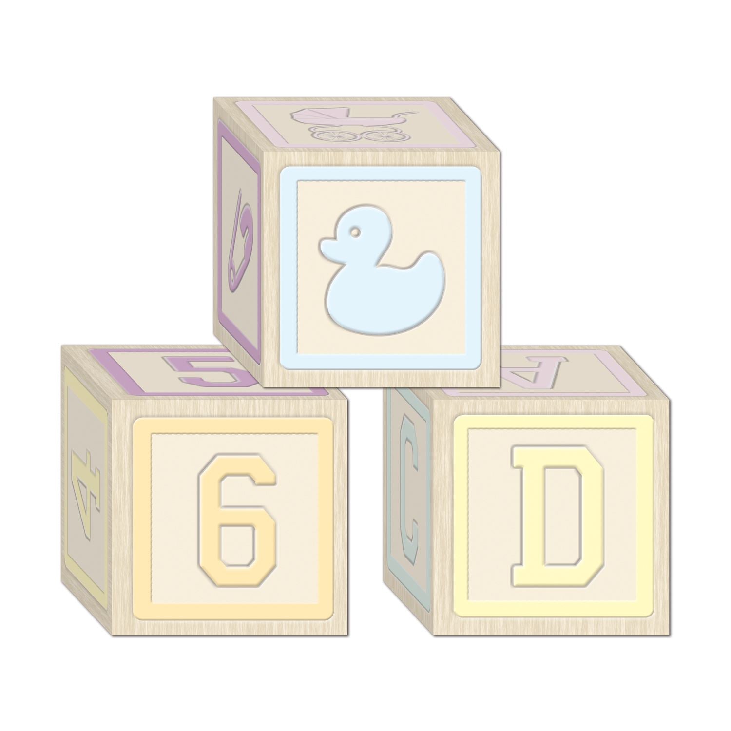 Beistle Baby Blocks Favor Boxes - Baby Shower | Party Supply | Decoration