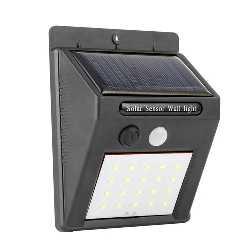 Solar Light 20 LEDs Outdoor PIR Motion Sensor Lights IP65 Waterproof 120°