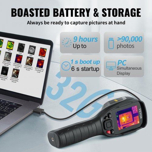 Thermal Imaging Camera 320 x 240 Pixels Super Resolution 25Hz Refresh Rate I
