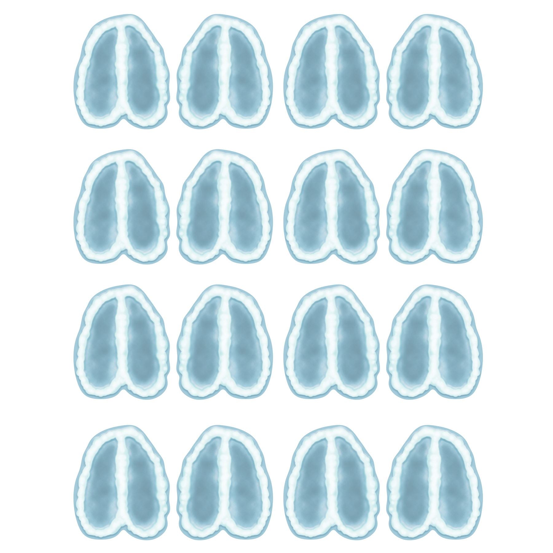 Beistle Reindeer Footprints Peel 'N Place - Christmas/Winter | Party Supply