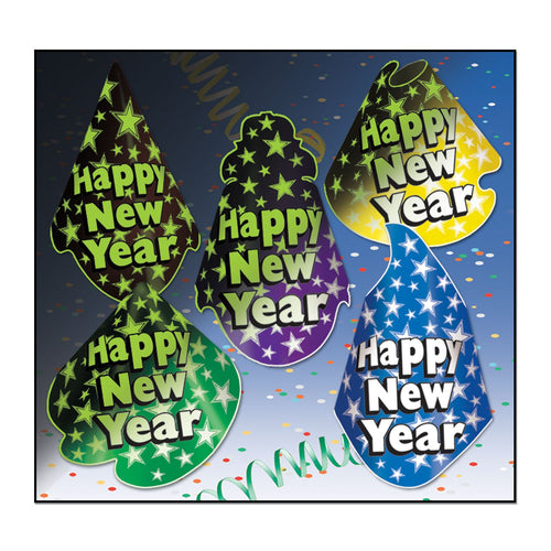 Beistle Midnight Glow Hat Assortment - New Years | Party Supply | Decoration