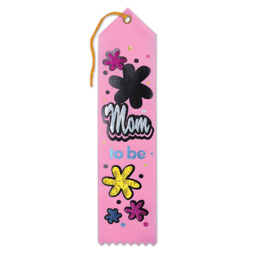 Beistle Mom To Be Award Ribbon - Baby Shower | Party Supply | Decoration