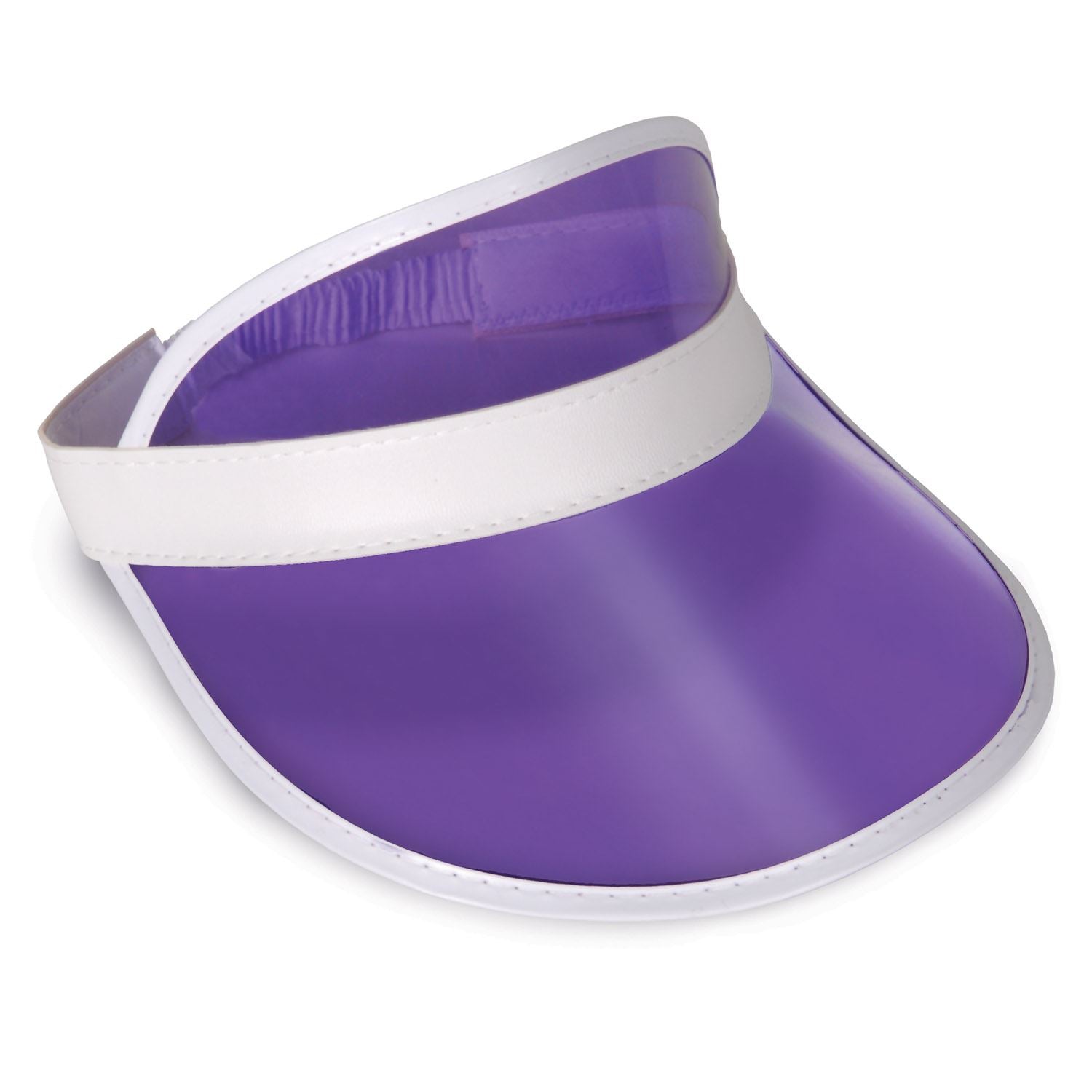 Beistle Clear Plastic Dealer's Visor - Purple - Casino | Party Supply