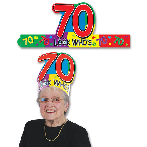 Beistle Look Who's 70 Headband - Birthday-Age Specific | Party Supply