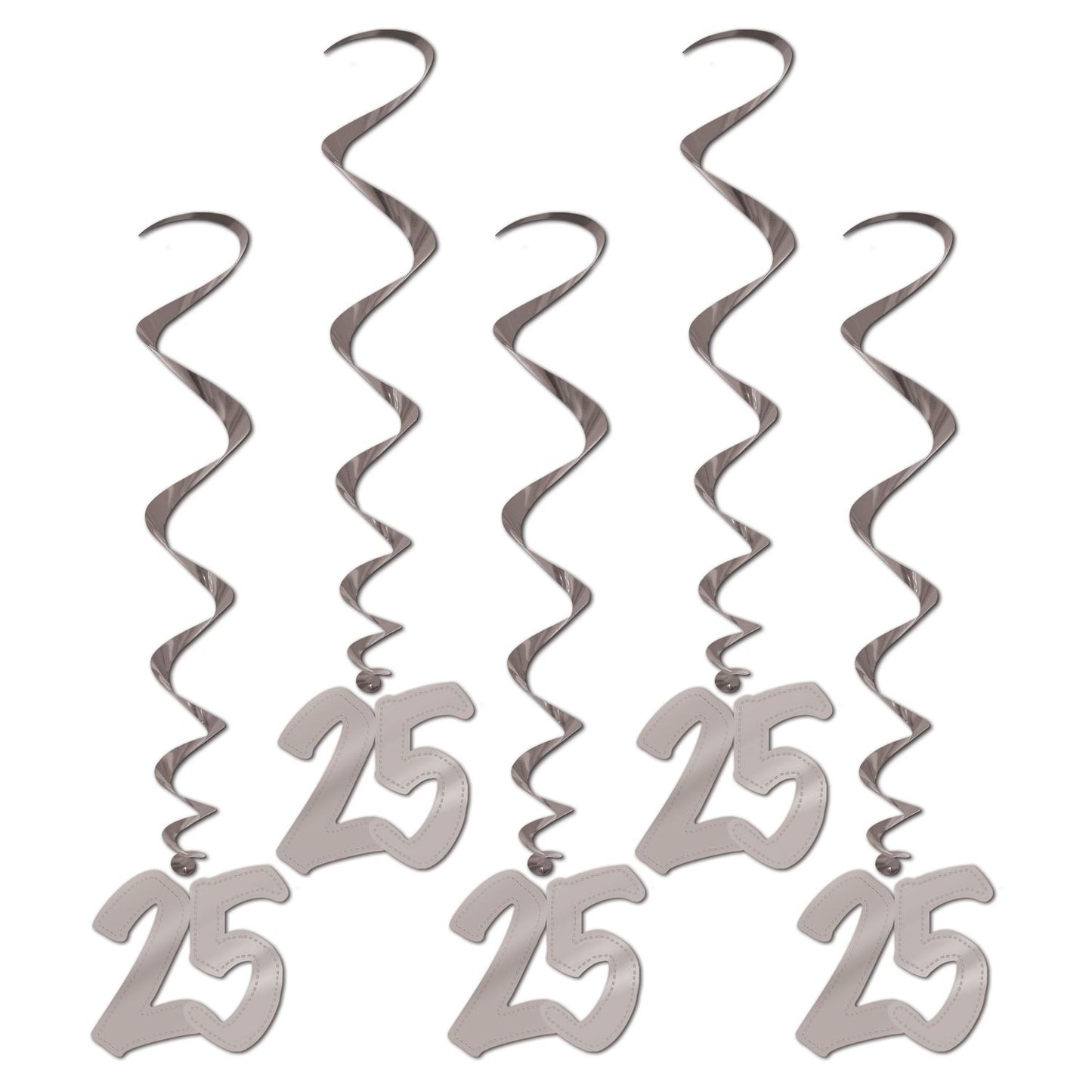 Beistle 25th Anniversary Whirls | Party Supply | Decoration
