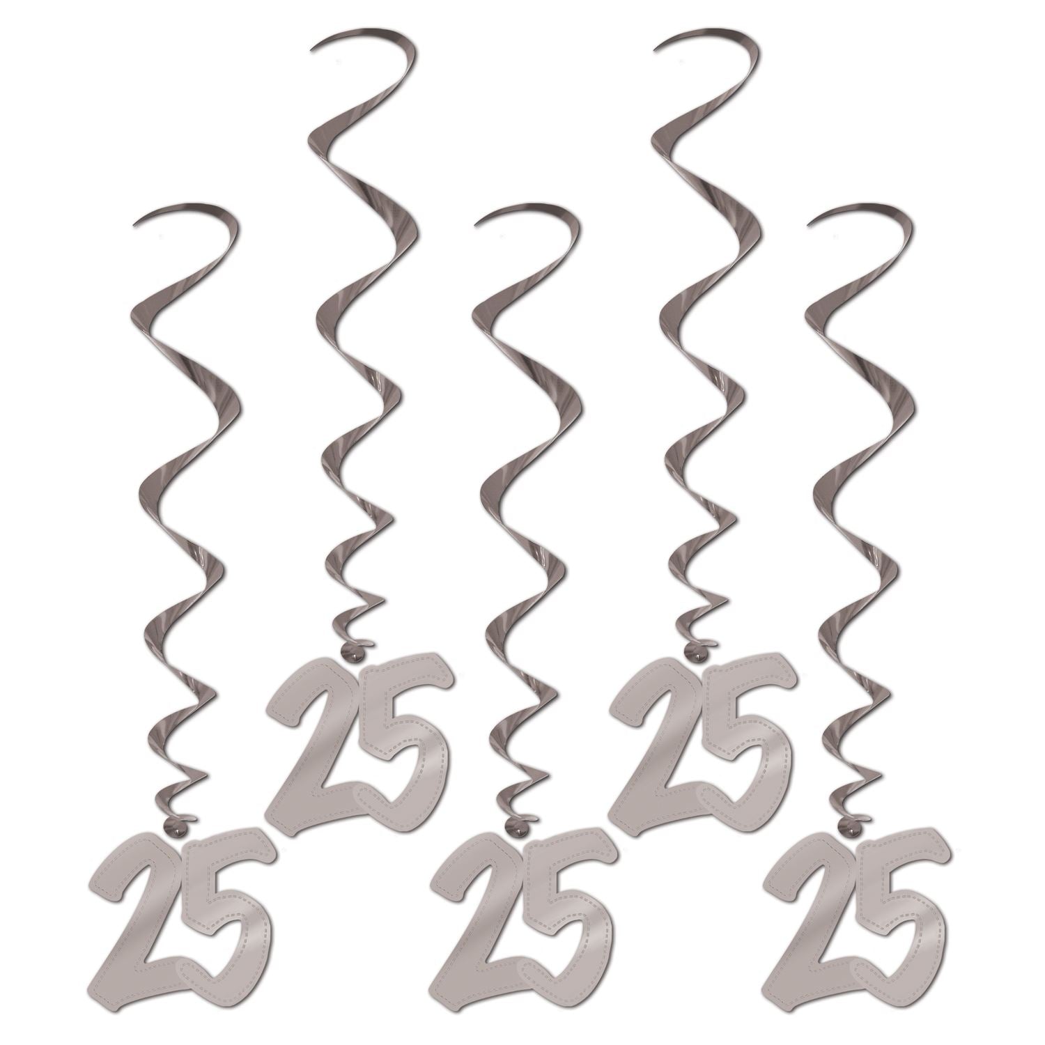 Beistle 25th Anniversary Whirls | Party Supply | Decoration