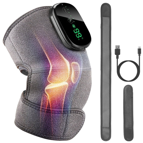 3-In-1 Heated Knee Massager Shoulder Heating Pads Elbow Brace with 3 Level