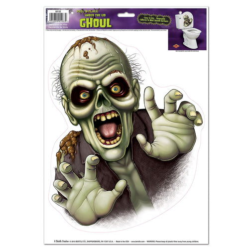 Beistle Under The Lid Ghoul Peel 'N Place - Halloween | Party Supply