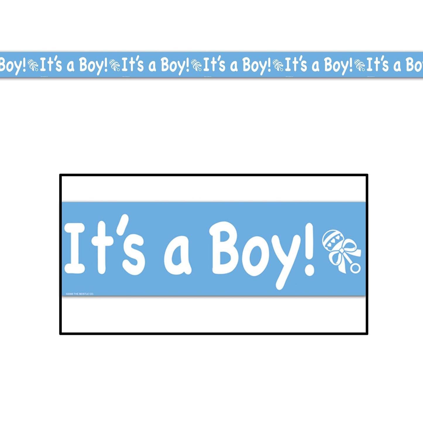 Beistle Its A Boy Party Tape - Baby Shower | Party Supply | Decoration