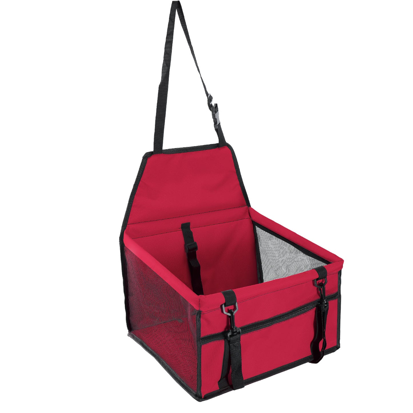 Dog Booster Car Seat Foldable Dog Booster Seat Pet Travel Carrier w/ Clip-o 3381