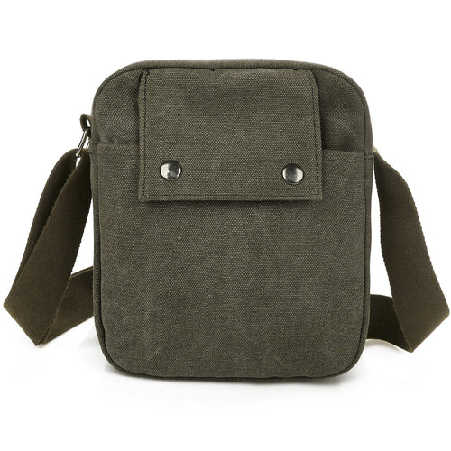 Unisex Crossbody Bags Canvas Phone Tablet PC Shoulder Bag Credit Card Key