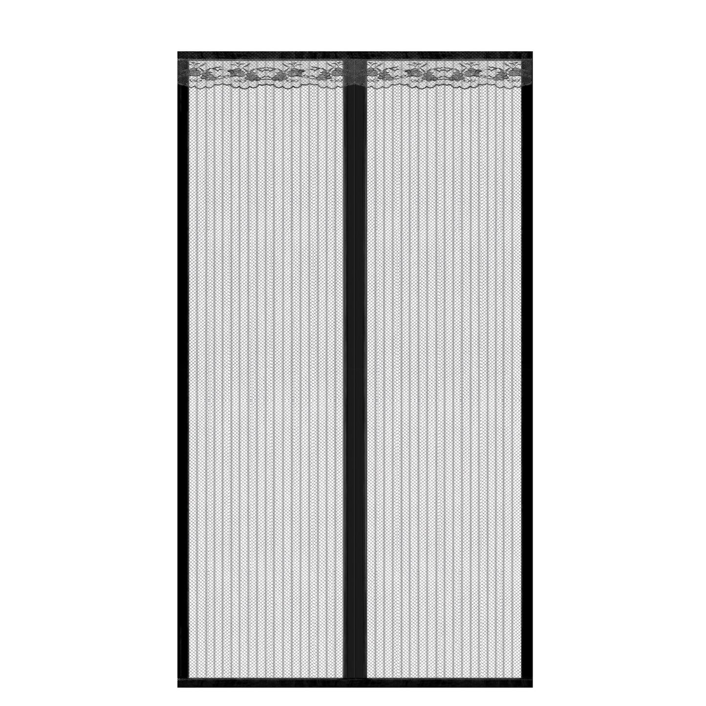 Magnetic Mesh Curtain Hands-free Fly Mesh Door Curtain 39x82” Self-adhesive