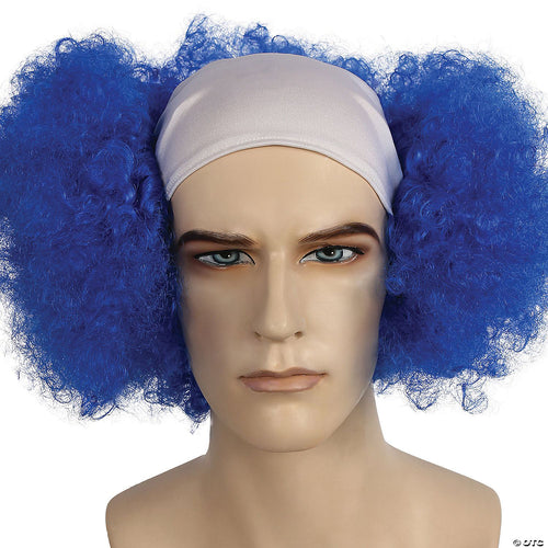 Adults Bald Curly Clown Wig | Lavender