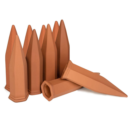10Pack Plant Watering Spikes Terracotta Automatic Watering Devices with Slow