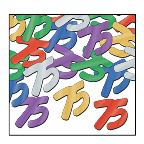 Beistle Multi-Color Fanci-Fetti 75 Silhouettes - Birthday-Age Specific | Party