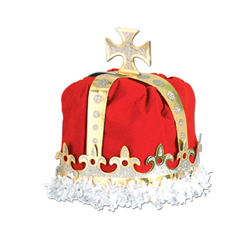 Beistle Red Royal Kings Crown - Mardi Gras | Party Supply | Decoration