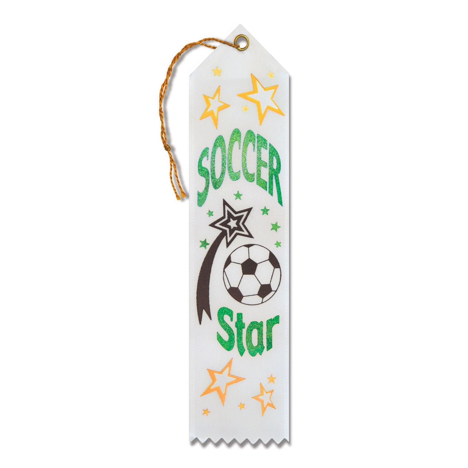 Beistle Soccer Star Ribbon - Sports | Party Supply | Decoration | Favor