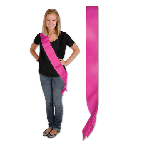 Beistle Cerise Satin Sash - General Occasion | Party Supply | Decoration