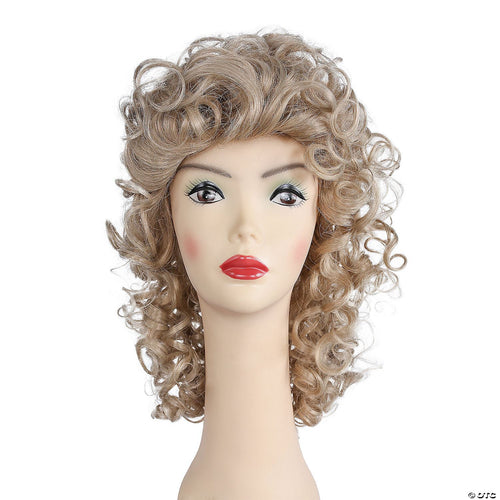 Womens Fancy Bargain Curly Wig | Natural