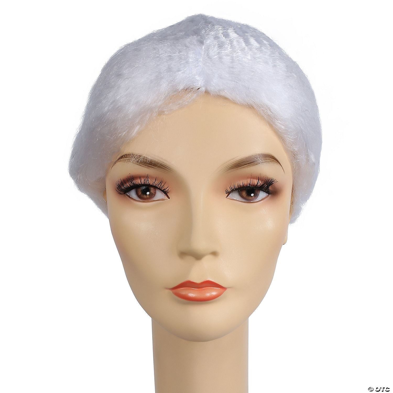 Womens Bargain Elderly Wig | White