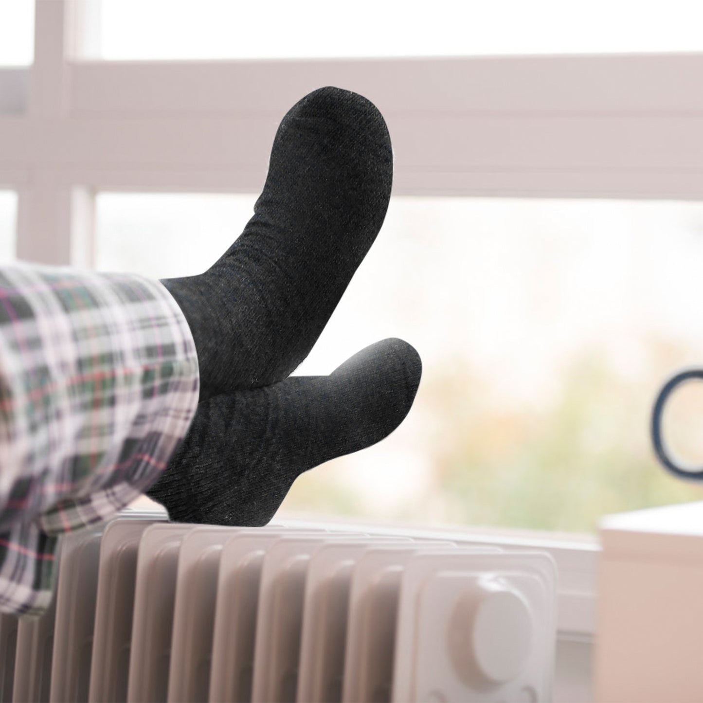 3 Pairs Men Warm Wool Socks Soft Cozy Winter Thermal Socks For Men Thick
