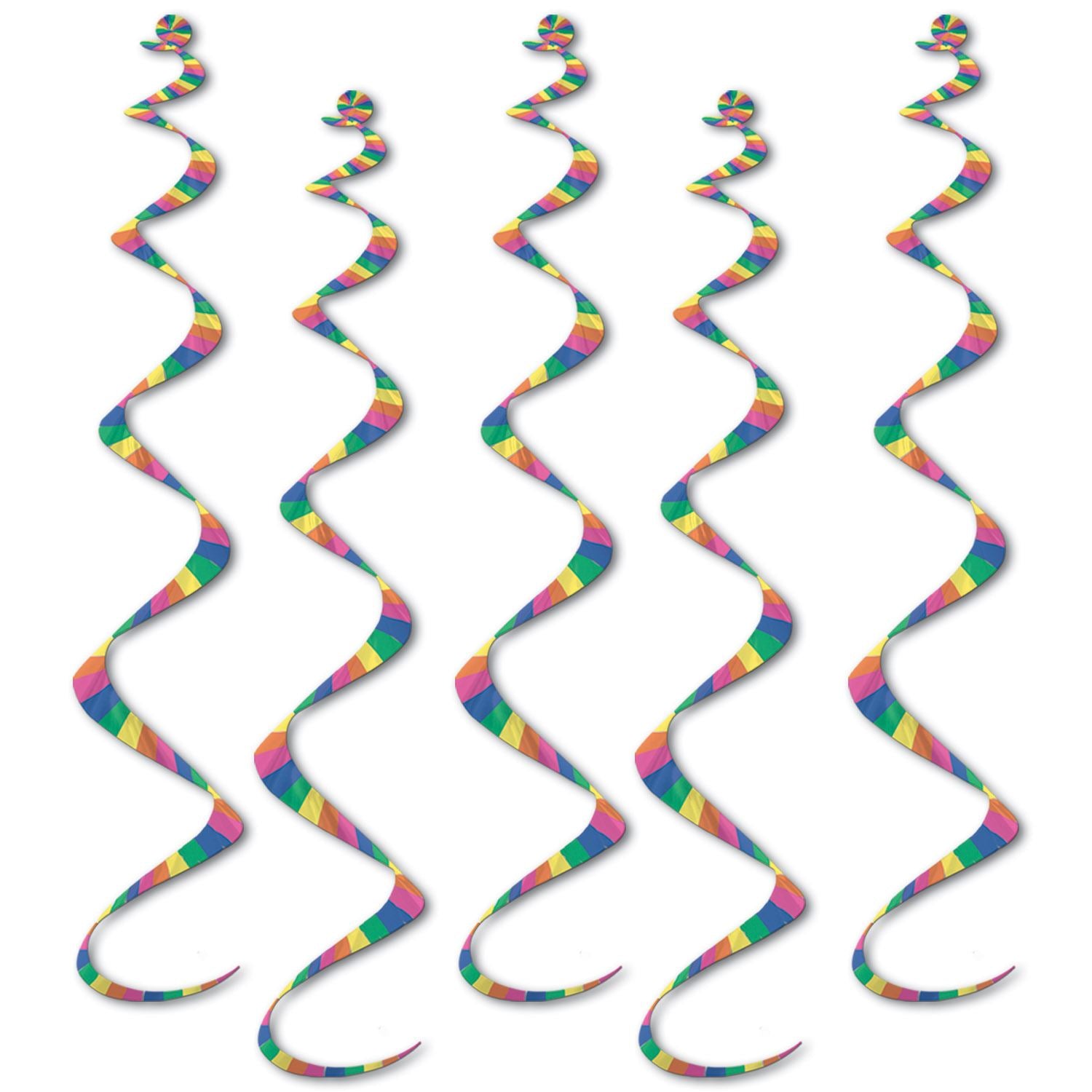 Beistle Printed Stripes Twirly Whirlys - Birthday | Party Supply | Decoration