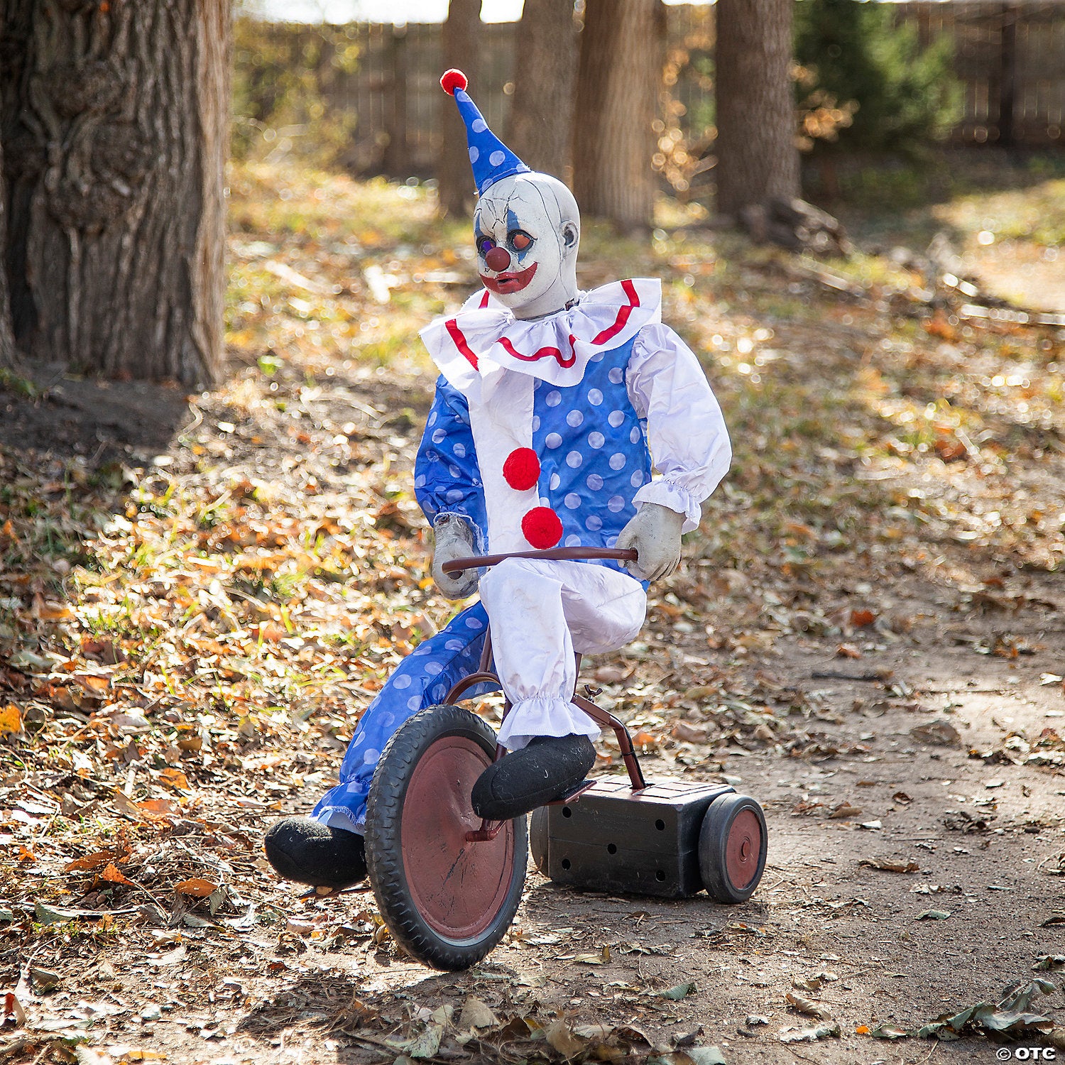 32" Tricycle Clown Doll Animated Prop Halloween Decoration