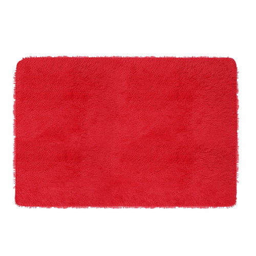 Fluffy Bedroom Rug 4’ x 2.6’ Anti-Skid Shaggy Area Rug Decorative Floor Car 3821