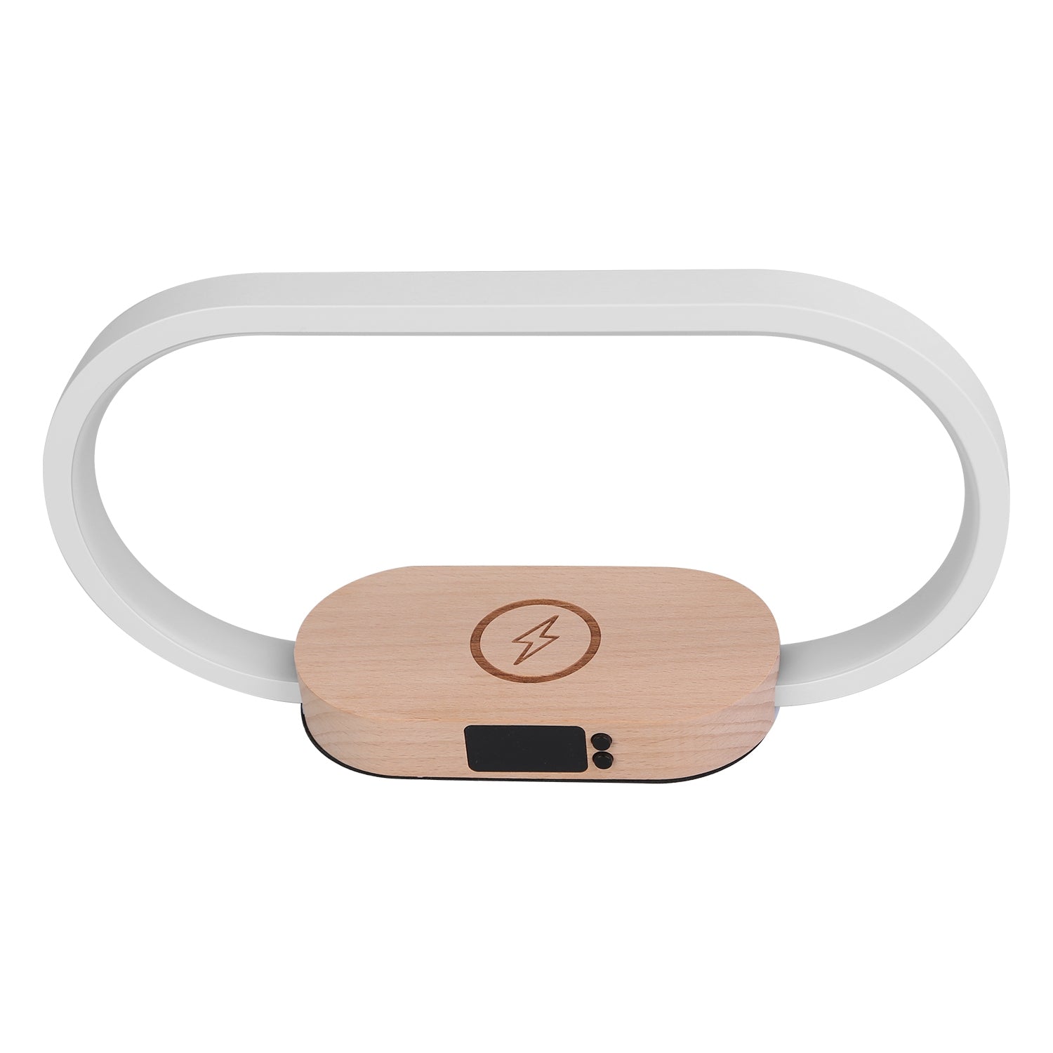 Bedside Table Lamp Touch Control Lamp with Clock Wireless Charging LED Desk