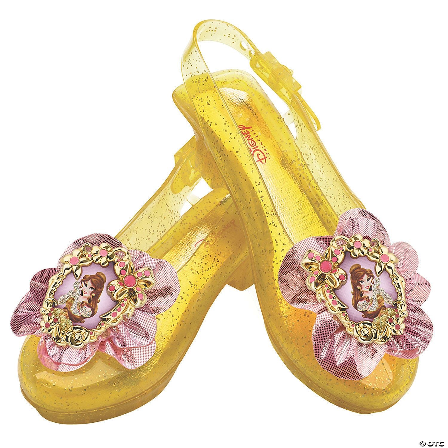 Kids Disney?ÇÖs Beauty and the Beast Belle Yellow Sparkle Jelly Shoes