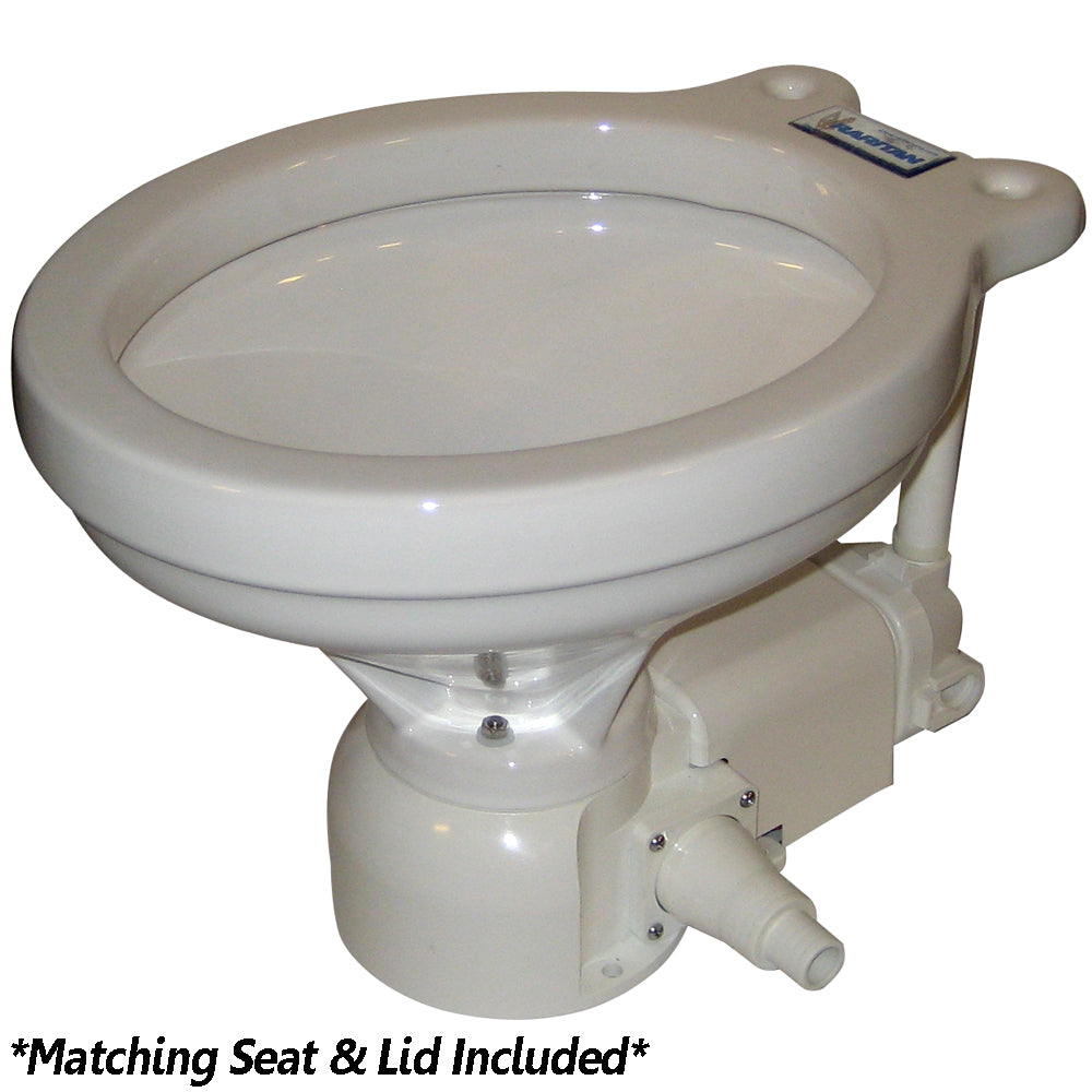 Raritan Sea Era Electric Toilet - Household Style - Integral Pump - Straight 90 Discharge - 12v [160HI012]
