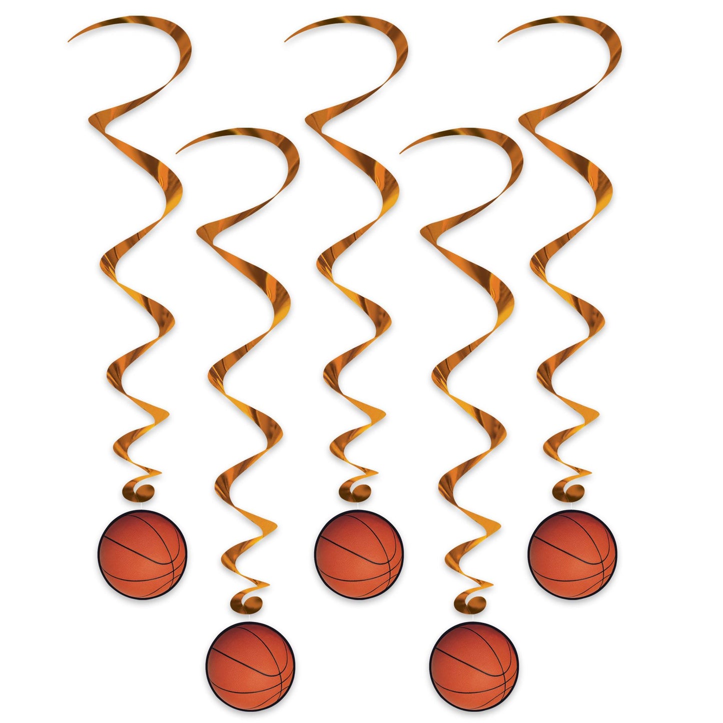 Beistle Basketball Whirls | Party Supply | Decoration