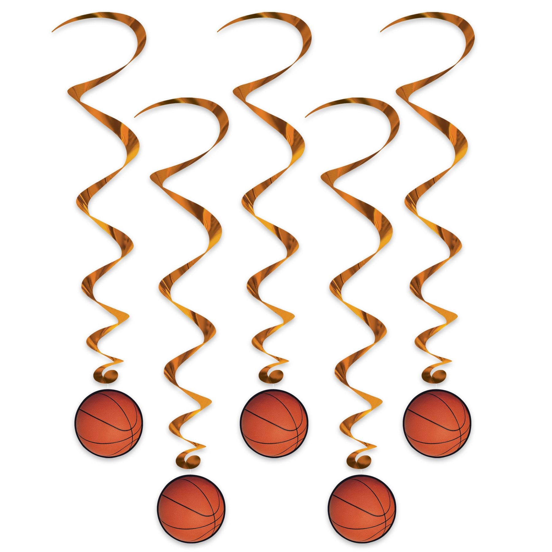 Beistle Basketball Whirls | Party Supply | Decoration