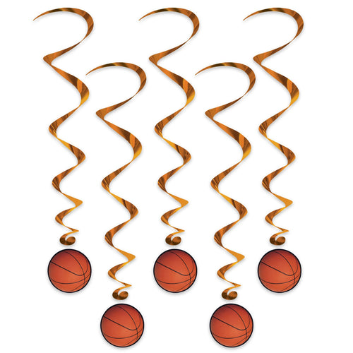Beistle Basketball Whirls | Party Supply | Decoration