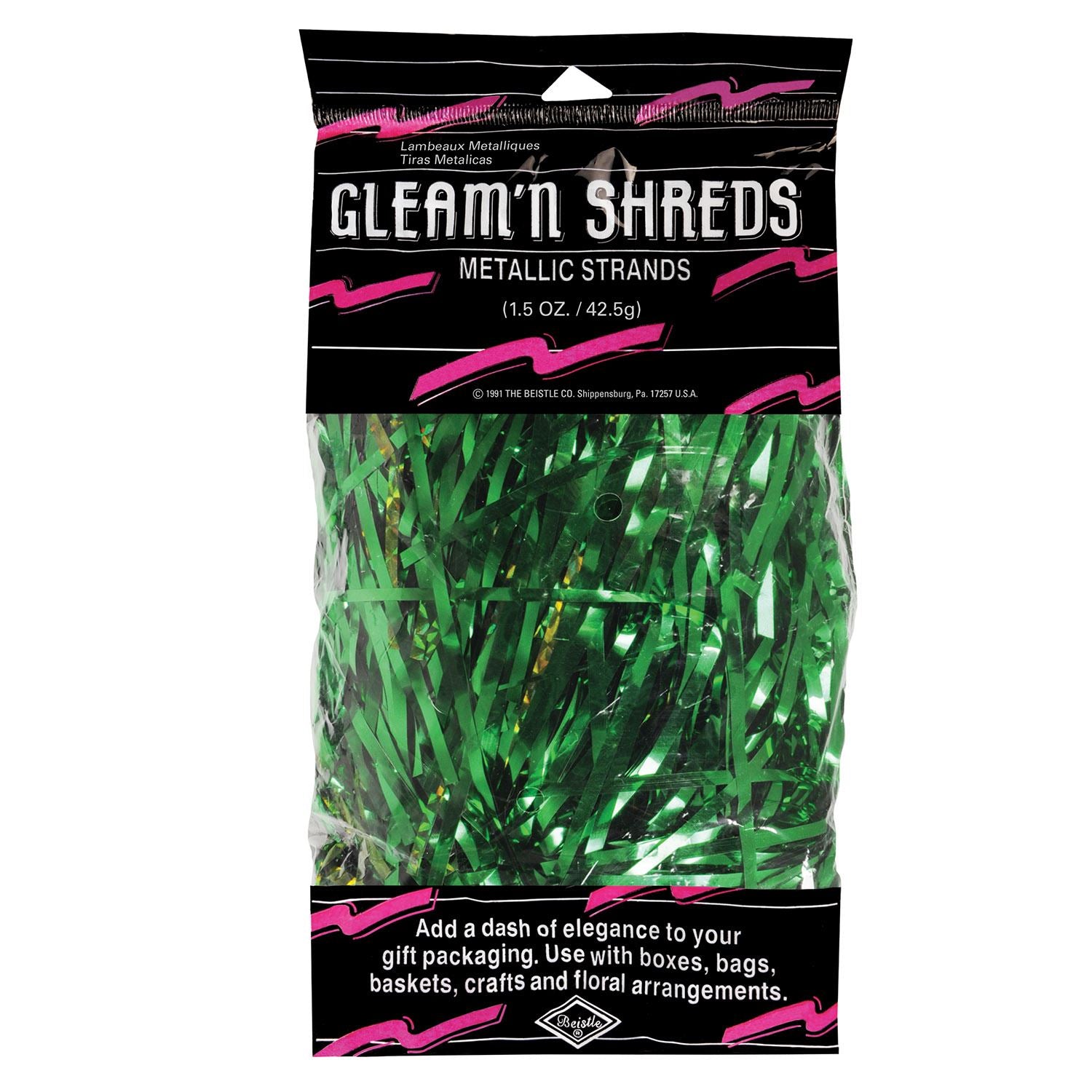Beistle Green Gleam N Shreds - General Occasion | Party Supply | Decoration