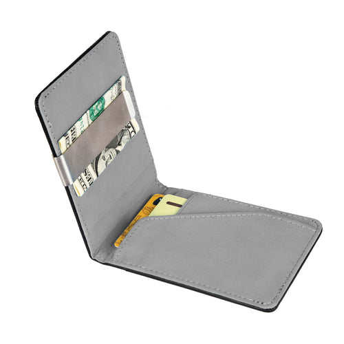 Unisex PU Leather Wallet RFID Blocking Slim Bifold Credit Card Holder with