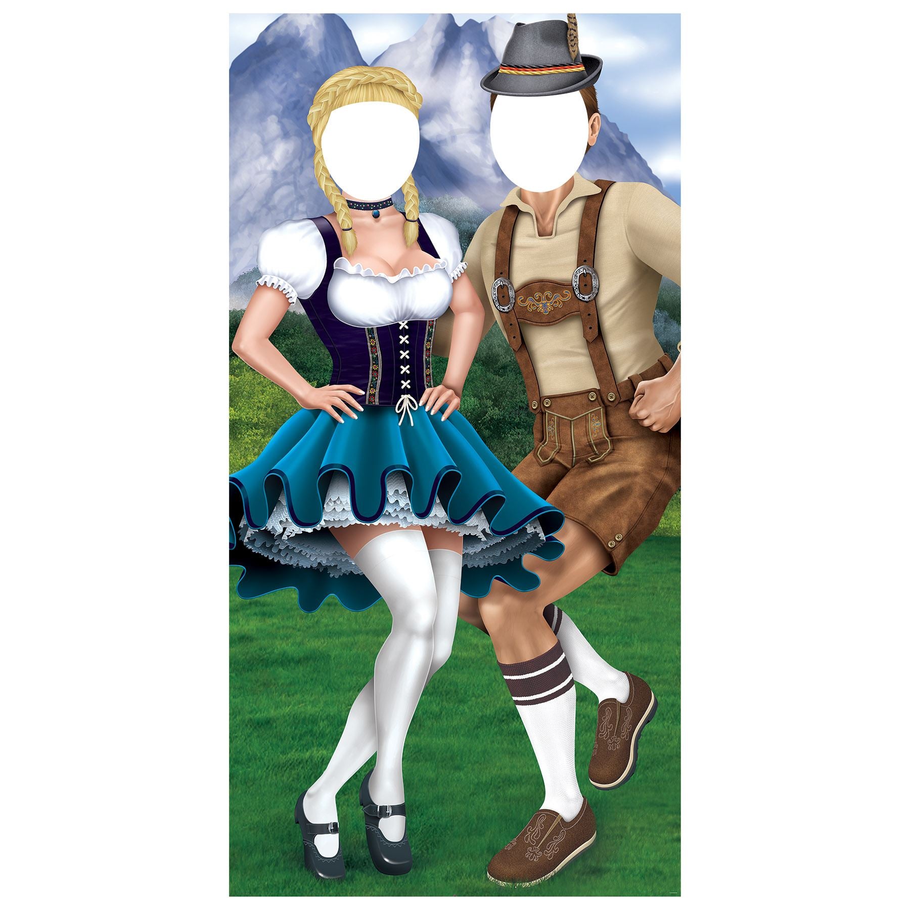 Beistle Oktoberfest Couple Photo Prop Stand-Up | Party Supply | Decoration