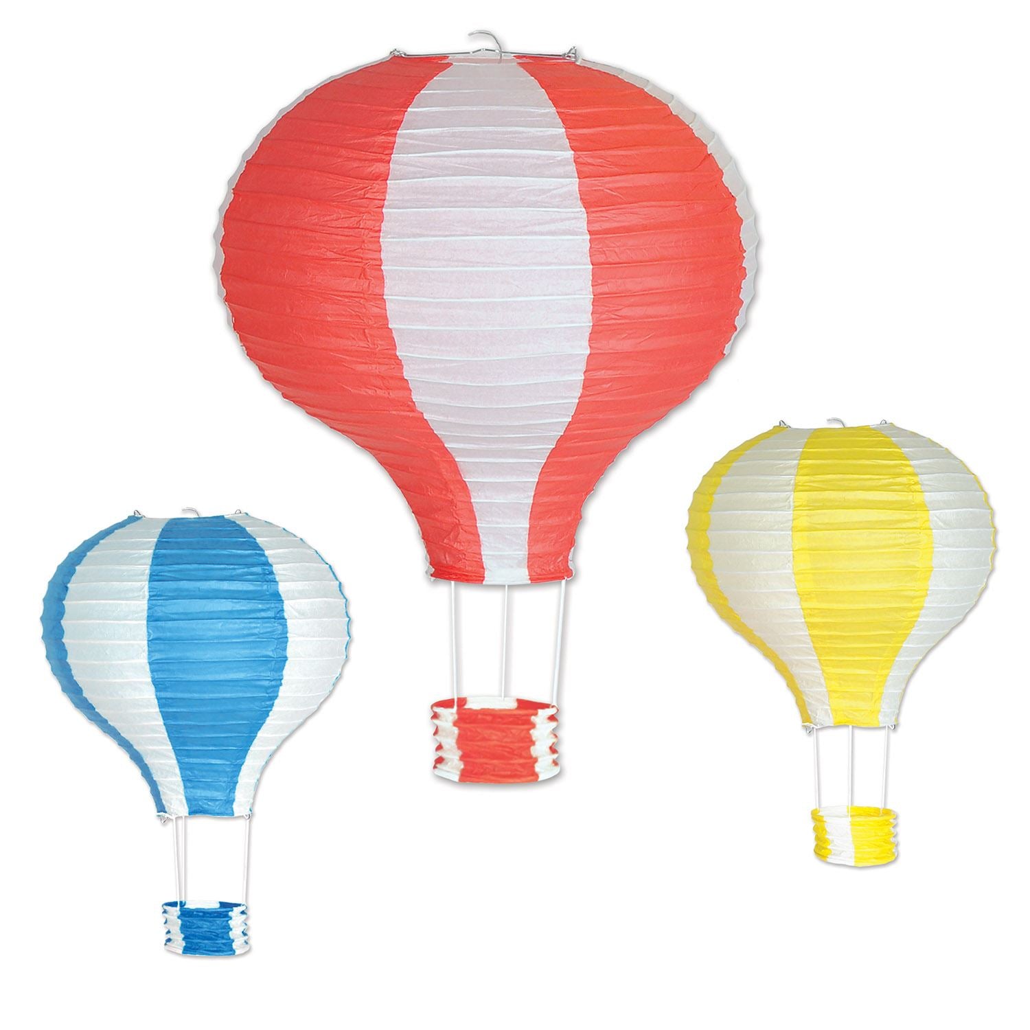 Beistle Hot Air Balloon Paper Lanterns - Spring/Summer | Party Supply