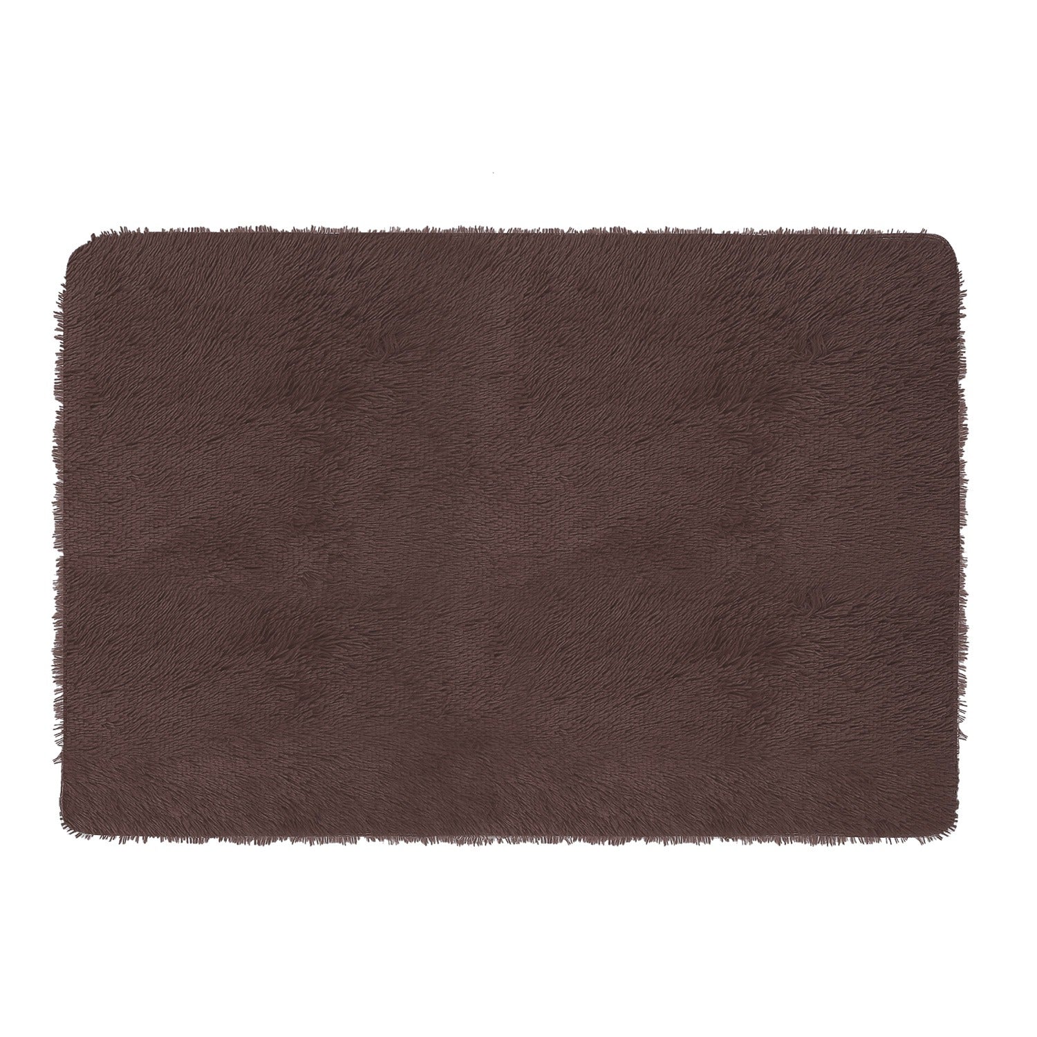Fluffy Bedroom Rug 4’ x 2.6’ Anti-Skid Shaggy Area Rug Decorative Floor Car 3818